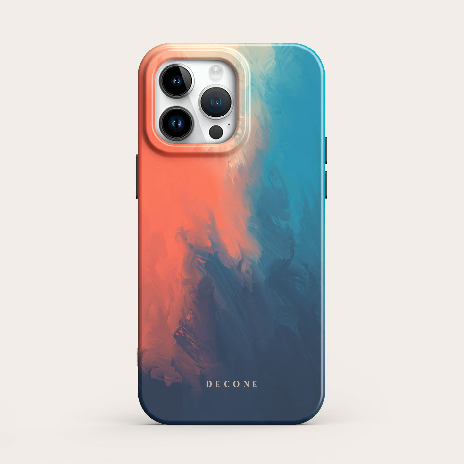 Blue/Orange - iPhone Case