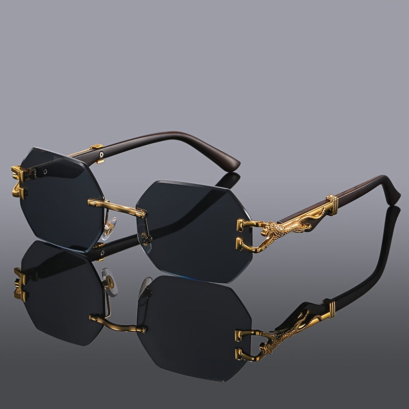 Classic Fashion Multi-Polygon Metal Glasses – Trendy Unisex Accessory