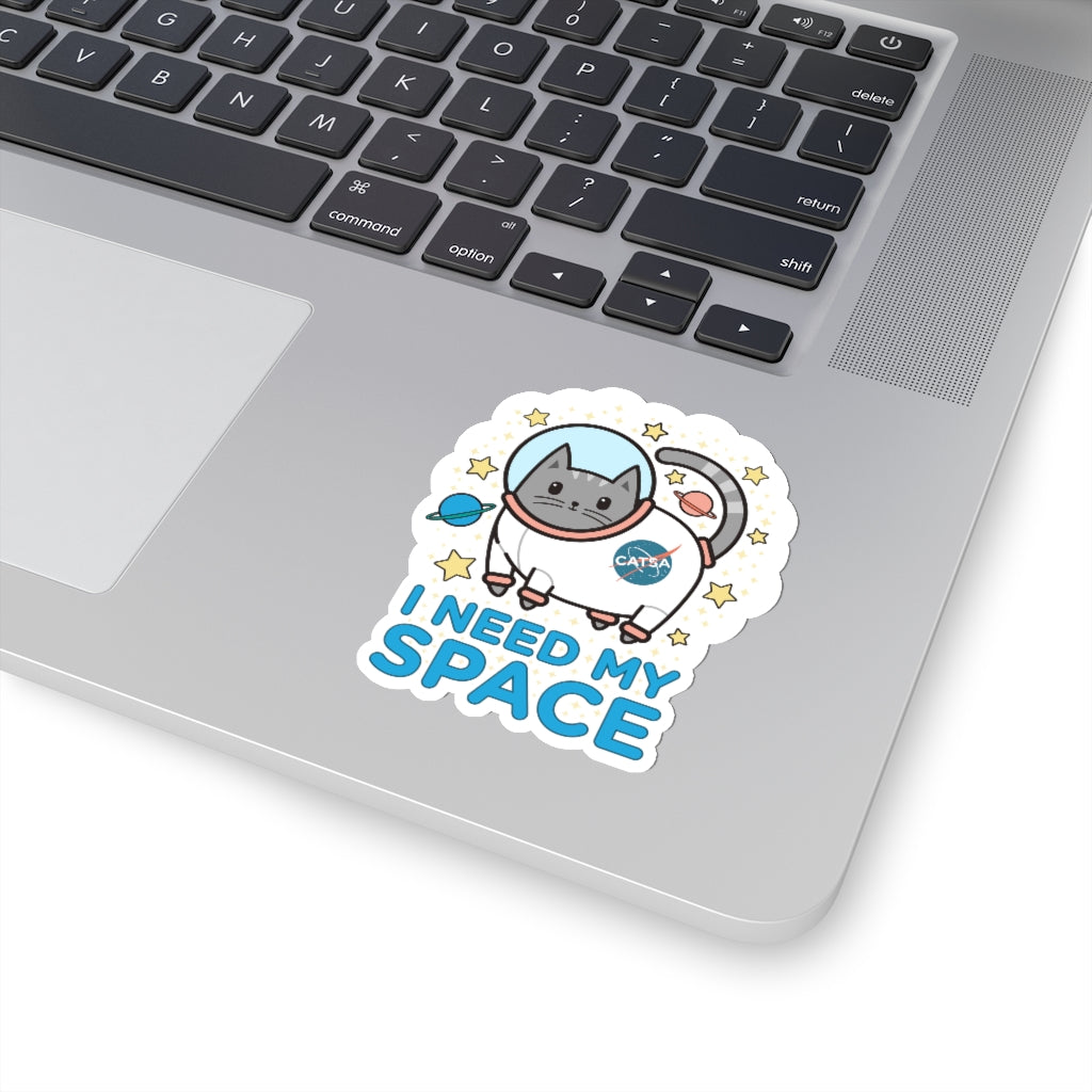 Catstronaut Space Sticker