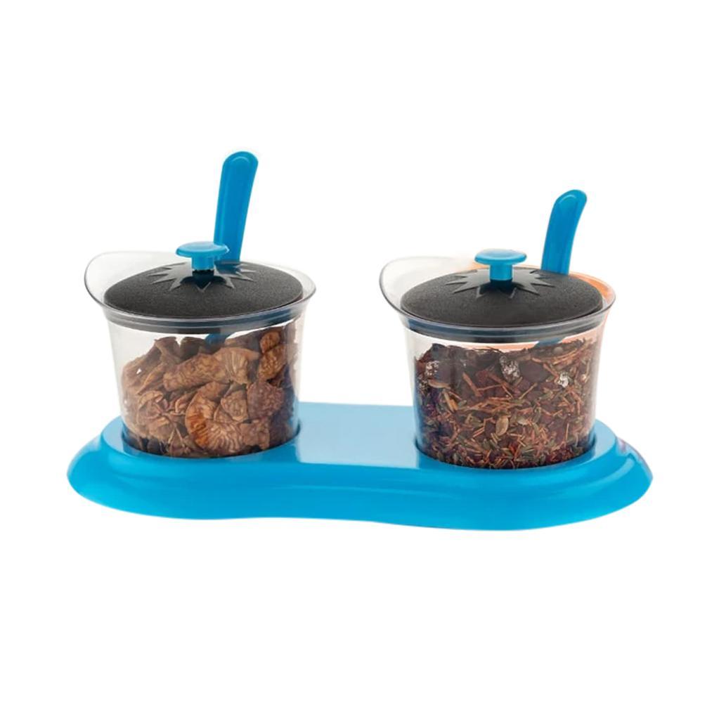 Multipurpose Dining Set Jar and tray holder, Chutneys/Pickles/Spices Jar - 2pc 