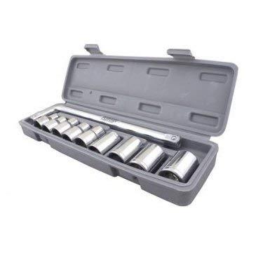 '-10 pc, 6 pt. 3/8 in. Drive Standard Socket Wrench Set 