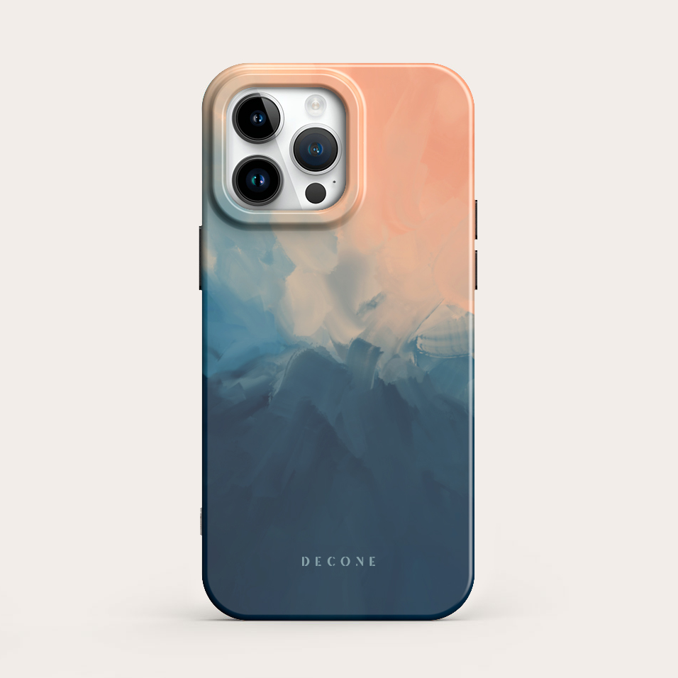 Beige Blue - iPhone Case