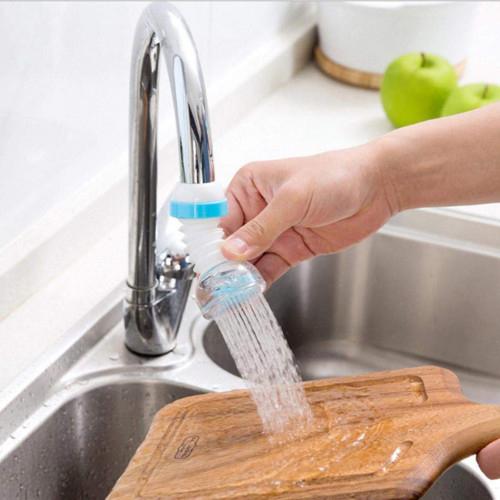 Faucet Anti-Splash Expandable Head Nozzle Bathroom Tap Adjustable Splash Sprinkler Head Sprinkler Water Saving Device Faucet Regulator (Multi Color)