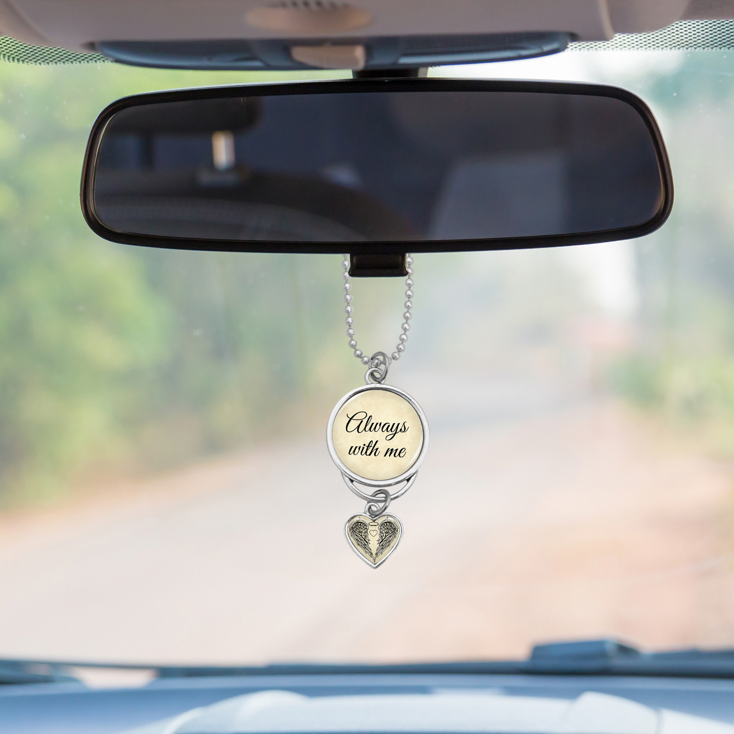 Always With Me Rearview Mirror Charm