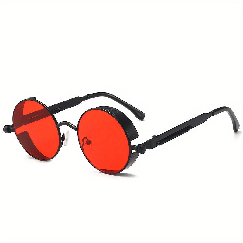 Vintage Retro Steampunk Round Metal Frame Glasses – Stylish & Functional
