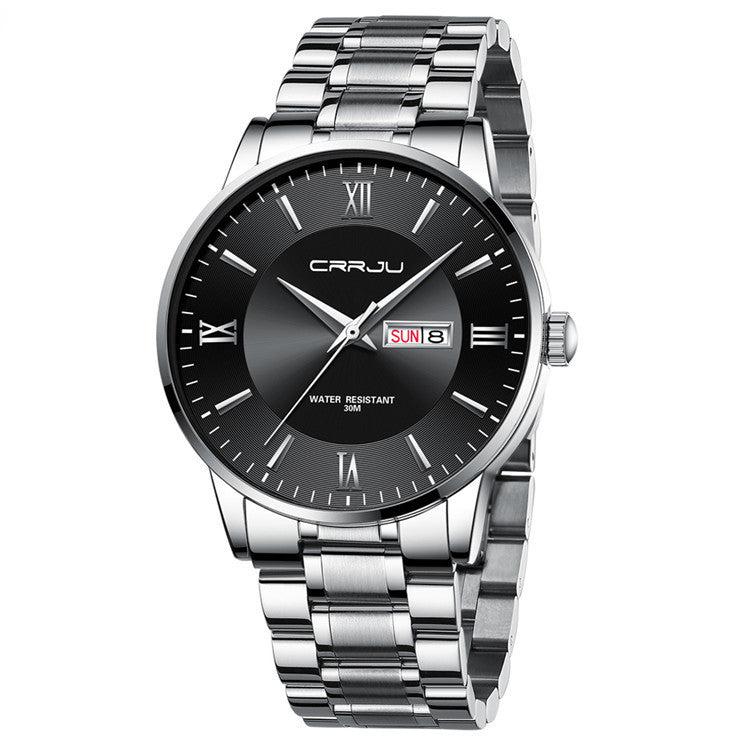 CRRJU Steel Casual Quartz Analog Watch For Men 2175