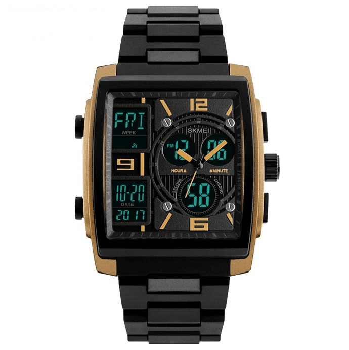 Skmei Analog Digital Plastic Square Sports Watch For Men 1274 Original