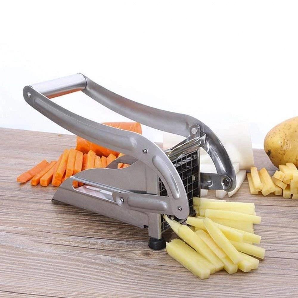 tainless Steel French Fries Potato Chips Strip Cutter Machine