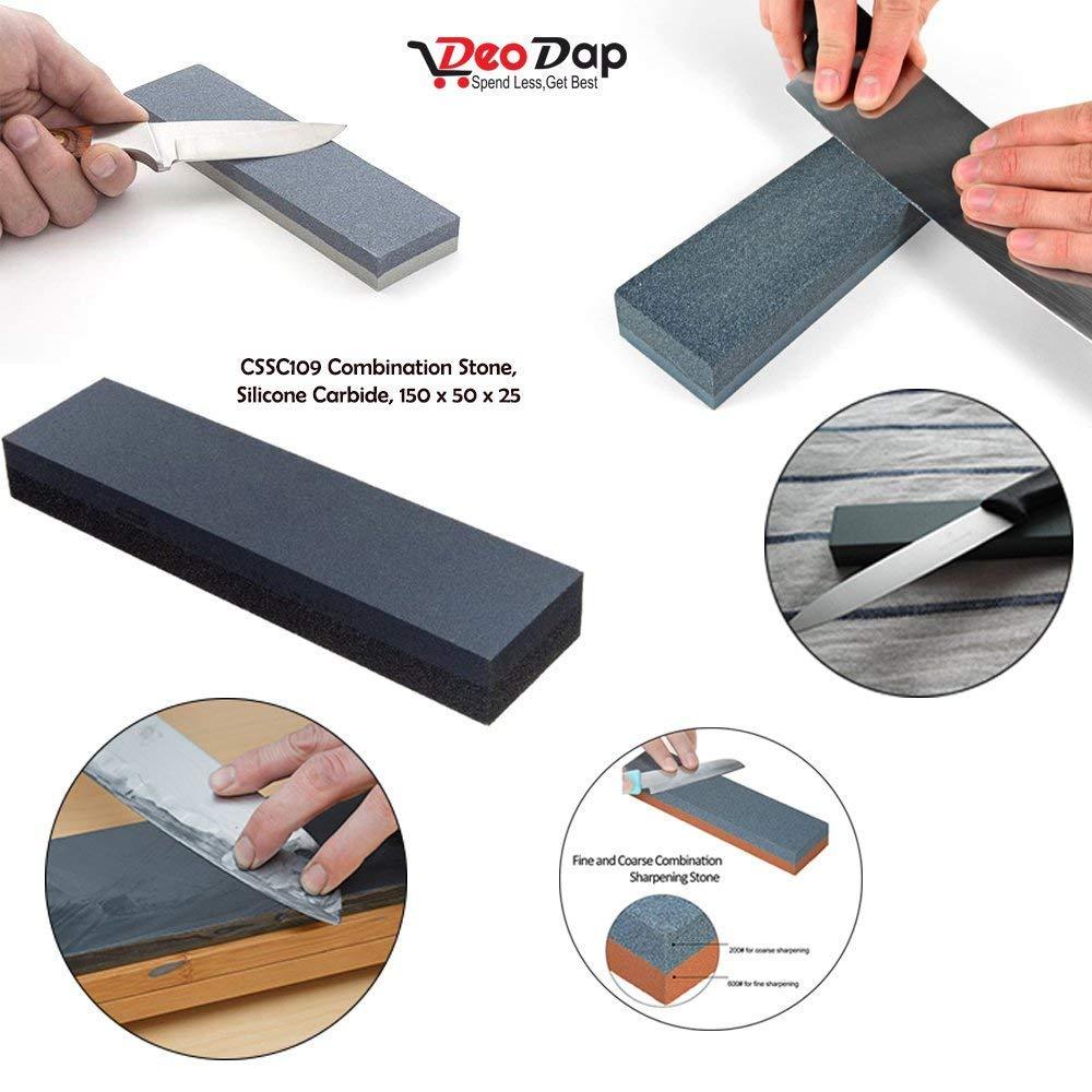 Silicone Carbide Combination Stone Knife Sharpener for Both Knives and Tools
