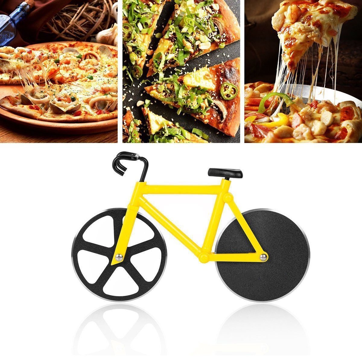 stainless steel Bicycle shape Pizza cutter