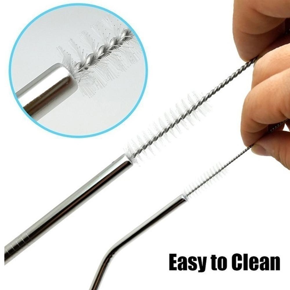 Stainless Steel Straw Cleaning Brush Drinking Pipe, 23mm 1 pcs 
