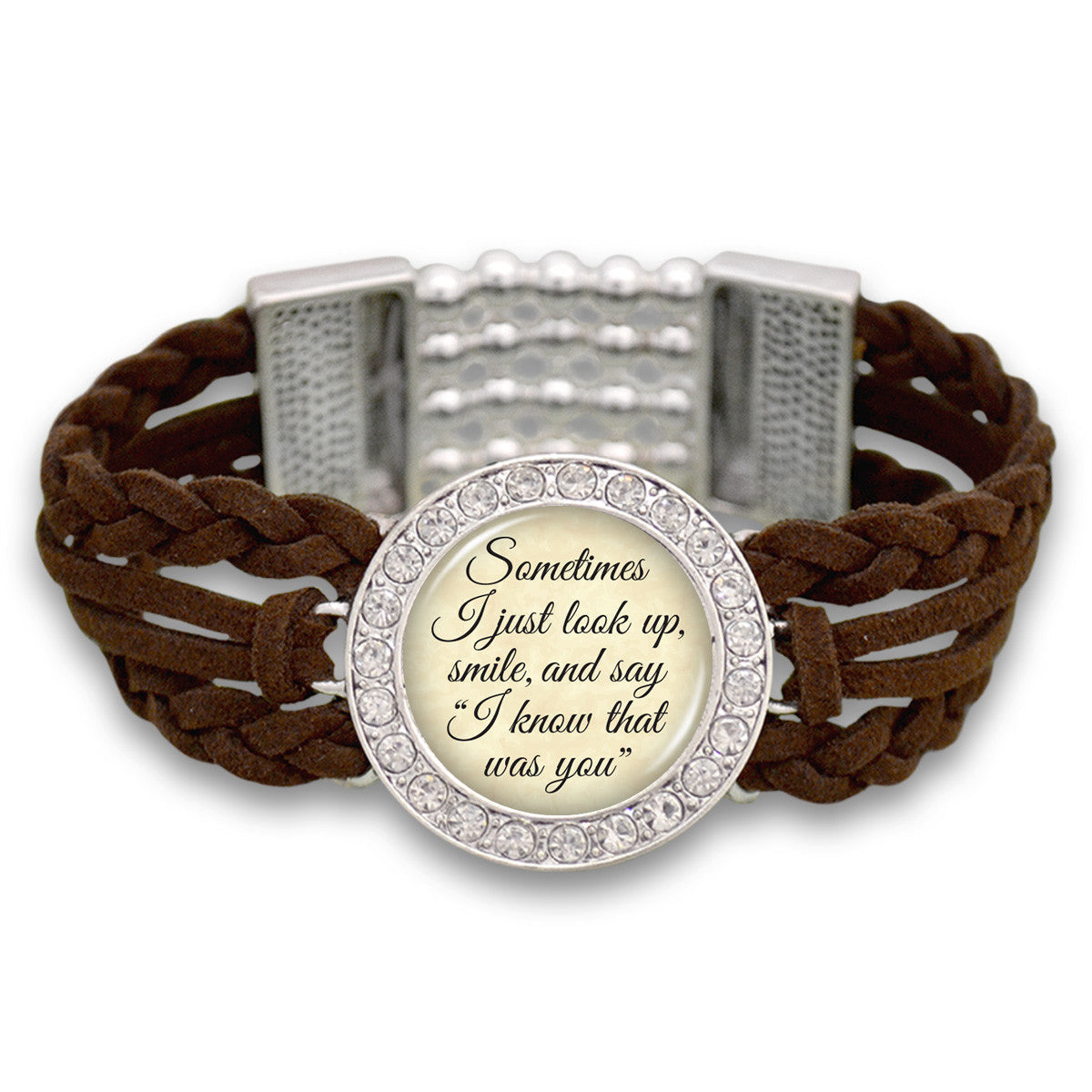 "I Know That Was You" Suede Stretch Bracelet