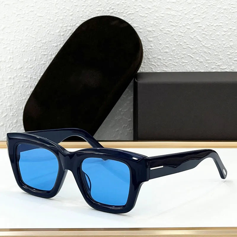 Thick Plate Designer Square Sunglasses for Unisex-SunglassesCraft