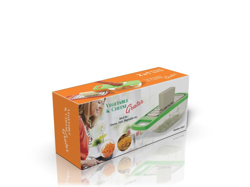 Cheese Grater/Slicer/Chopper With Stainless Steel Blades