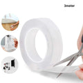 Double Sided Nano Adhesive Tape, 3 meter Washable Traceless Nano Gel Tape, Multipurpose 
