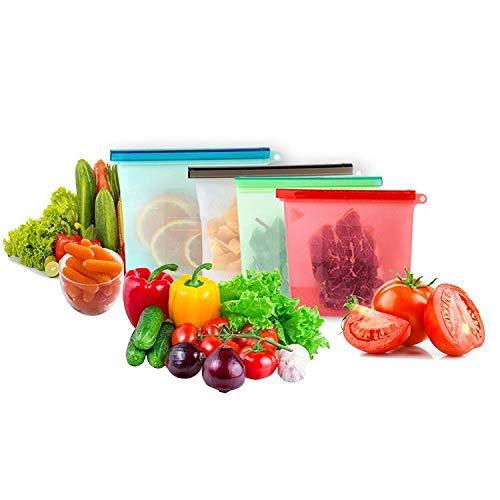 Reusable Silicone Airtight Leakproof Food Storage Bag - 1 ltr