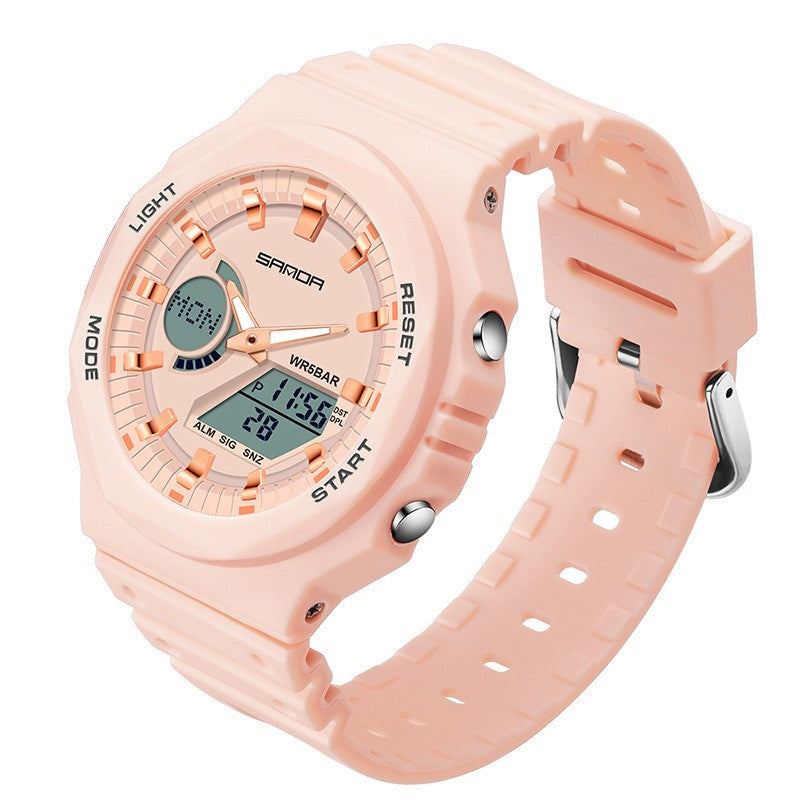 Sanda Sports Waterproof Analog Digital Watch for Men 6016