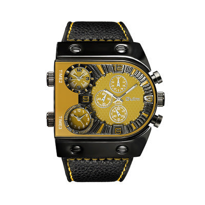 Oulm U Shape Quartz Multifunction Watch For Men 9315