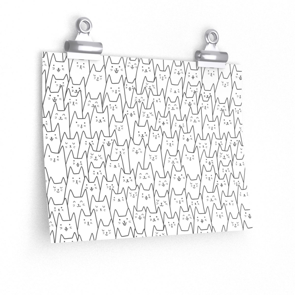 Crowded Cats Poster