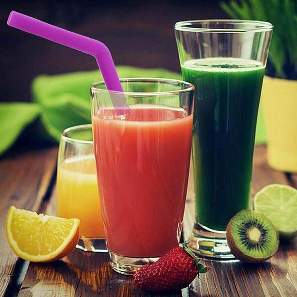 Food Grade Silicone Straws (4pcs)