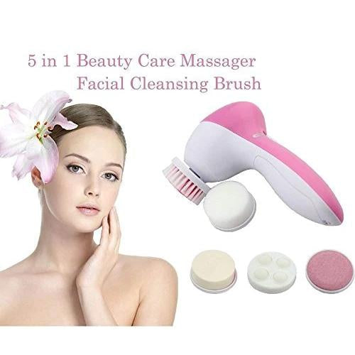'-5-in-1 Smoothing Body & Facial Massager (Pink)