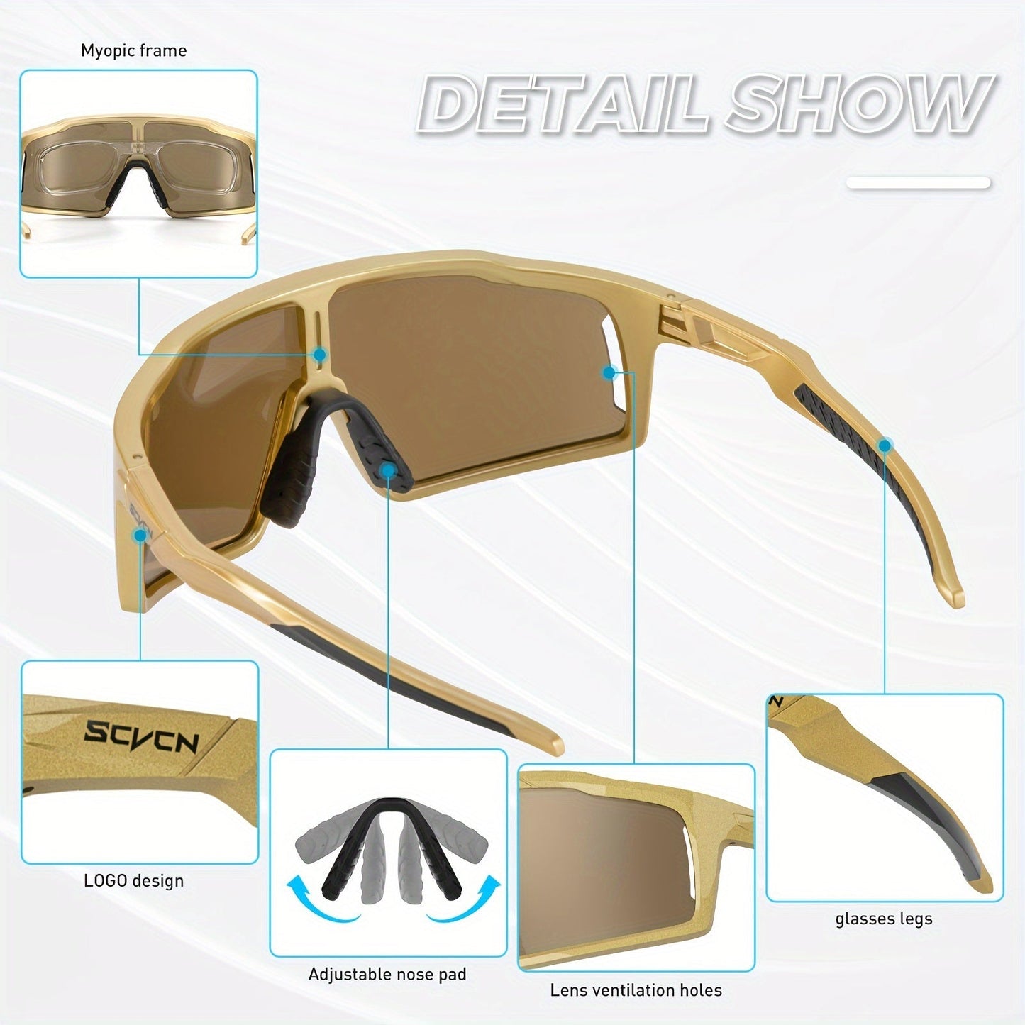SCVCN Velocity Cycling Glasses – Premium MTB Eyewear for Adventurers