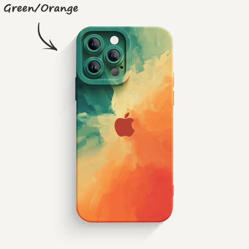 Watercolor series Pupil Liquid Silicone Phone Case