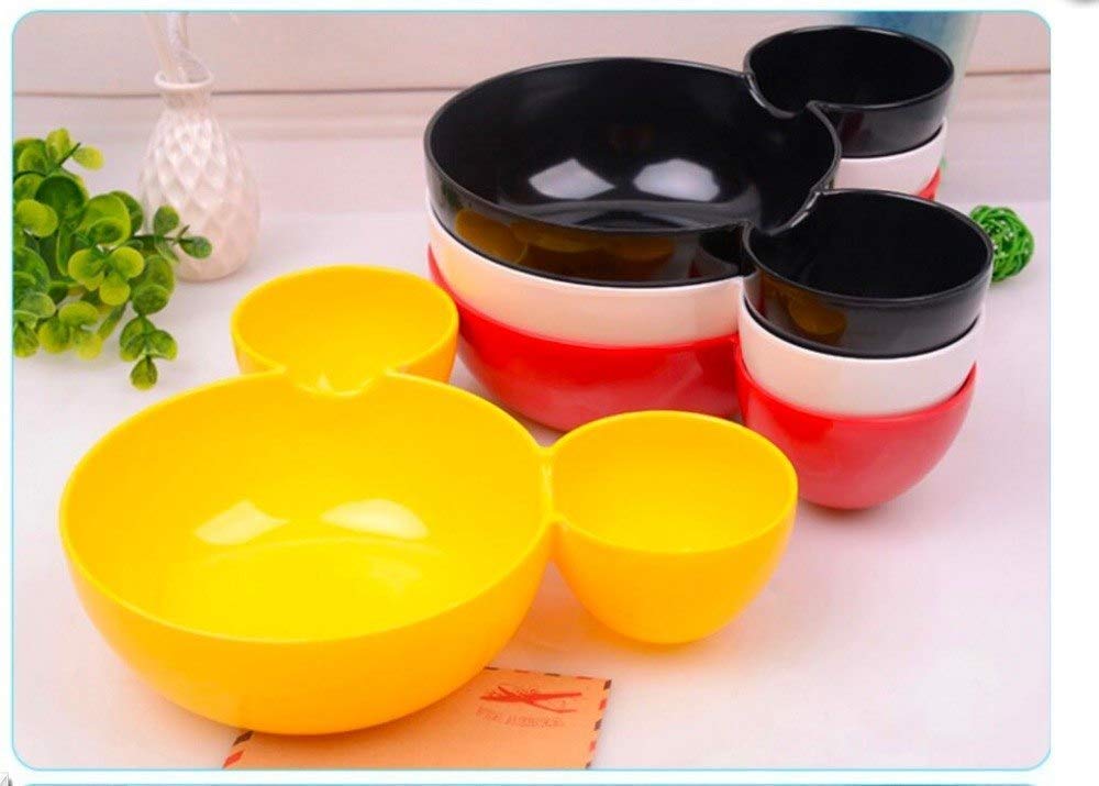 Mickey Shaped Kids/Snack Serving Sectioned Plate