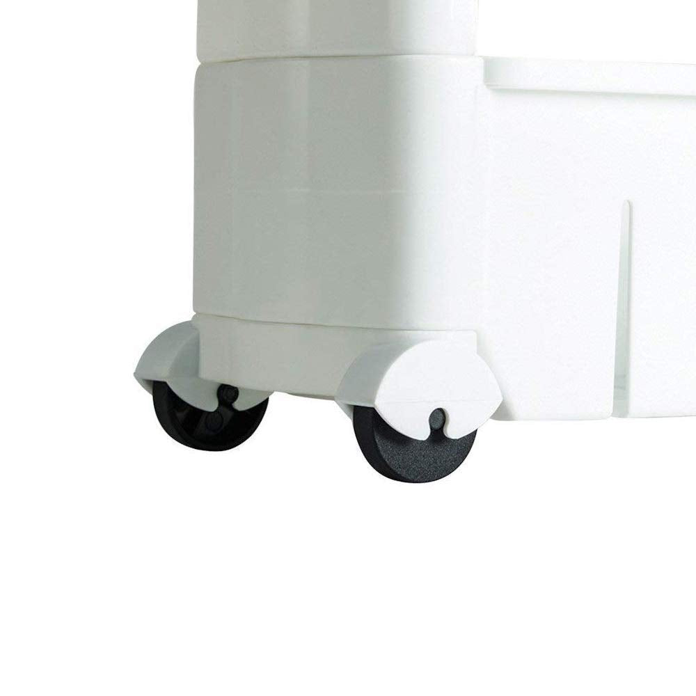 Multipurpose 3 Layer Slim Side Space Saving Storage Organizer Rack Shelf