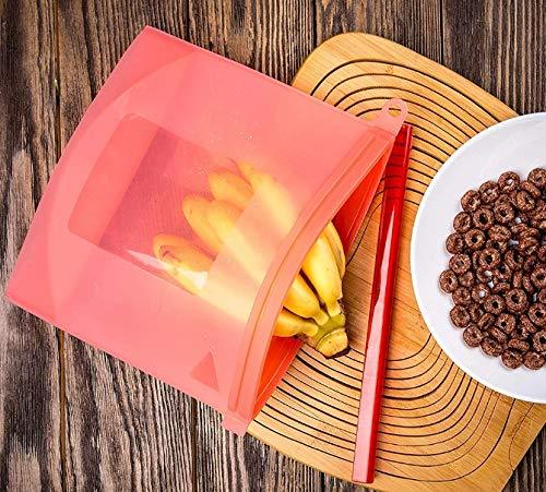 Reusable Silicone Airtight Leakproof Food Storage Bag - 1 ltr
