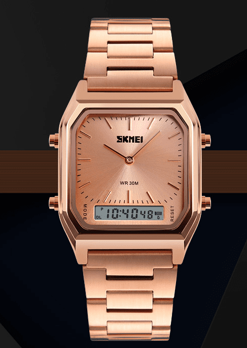 Skmei Analog Digital Classic Steel Watch For Men & Women 1220 Original