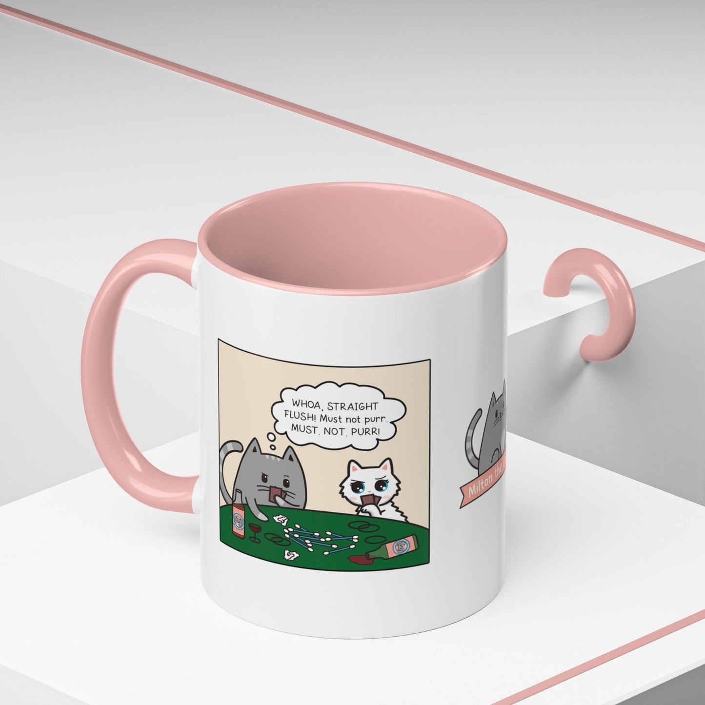 Cat Poker Comic Mug