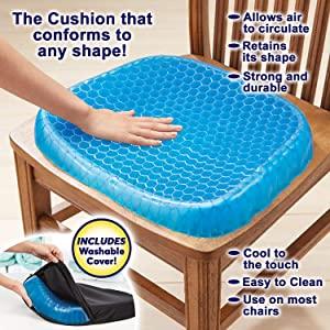 Cushion Seat Flex Pillow, Gel Orthopedic Seat Cushion Pad (Egg Sitter) 
