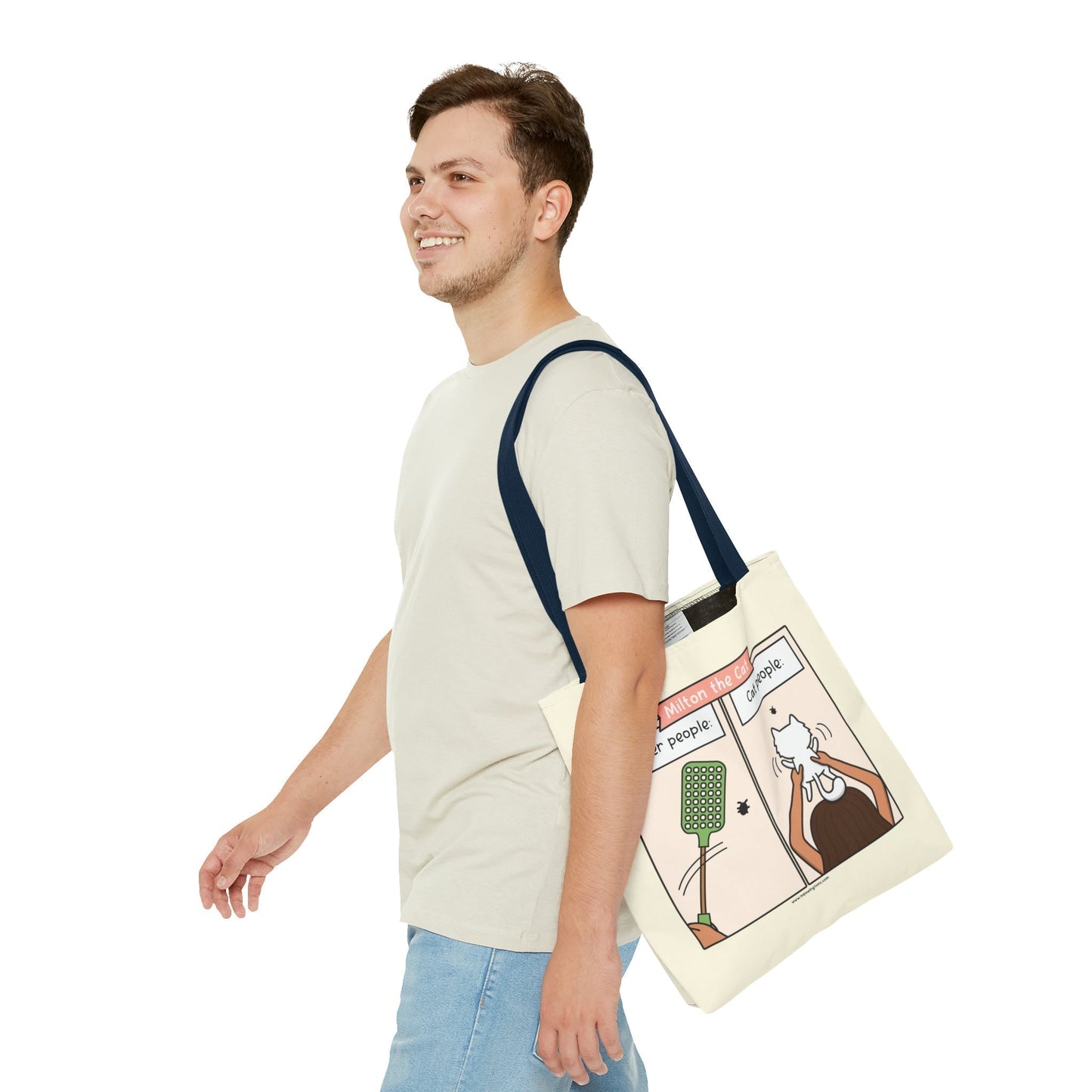 Other People vs Cat People Comic Tote Bag