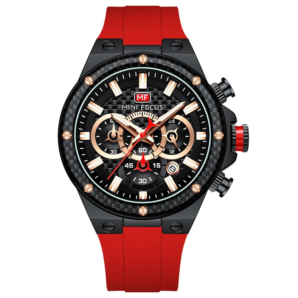 Mini Focus Multifunctional Chronograph Sport watch For Men 0468