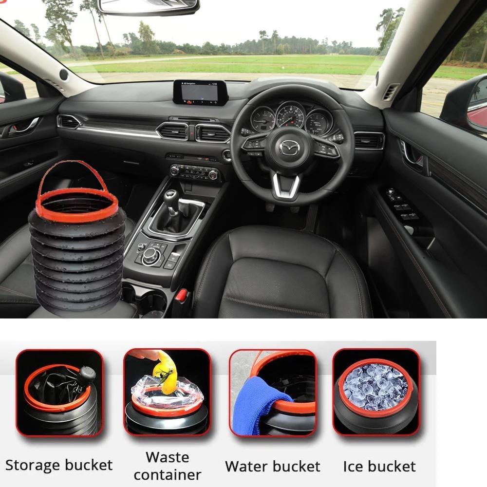 '-4L Foldable Car Trash Can Storage Organiser
