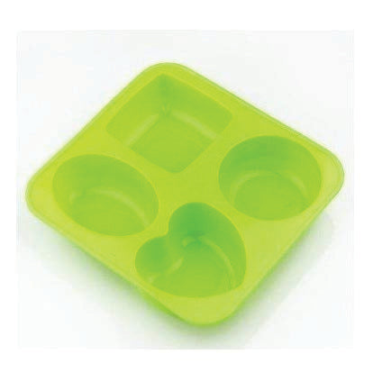 Silicone Circle, Square, Oval and Heart Shape Soap And Mini Cake Making Mould 