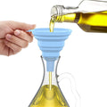 Flexible Silicone Foldable Kitchen Funnel for Liquid/Powder Transfer Hopper Food (Small)