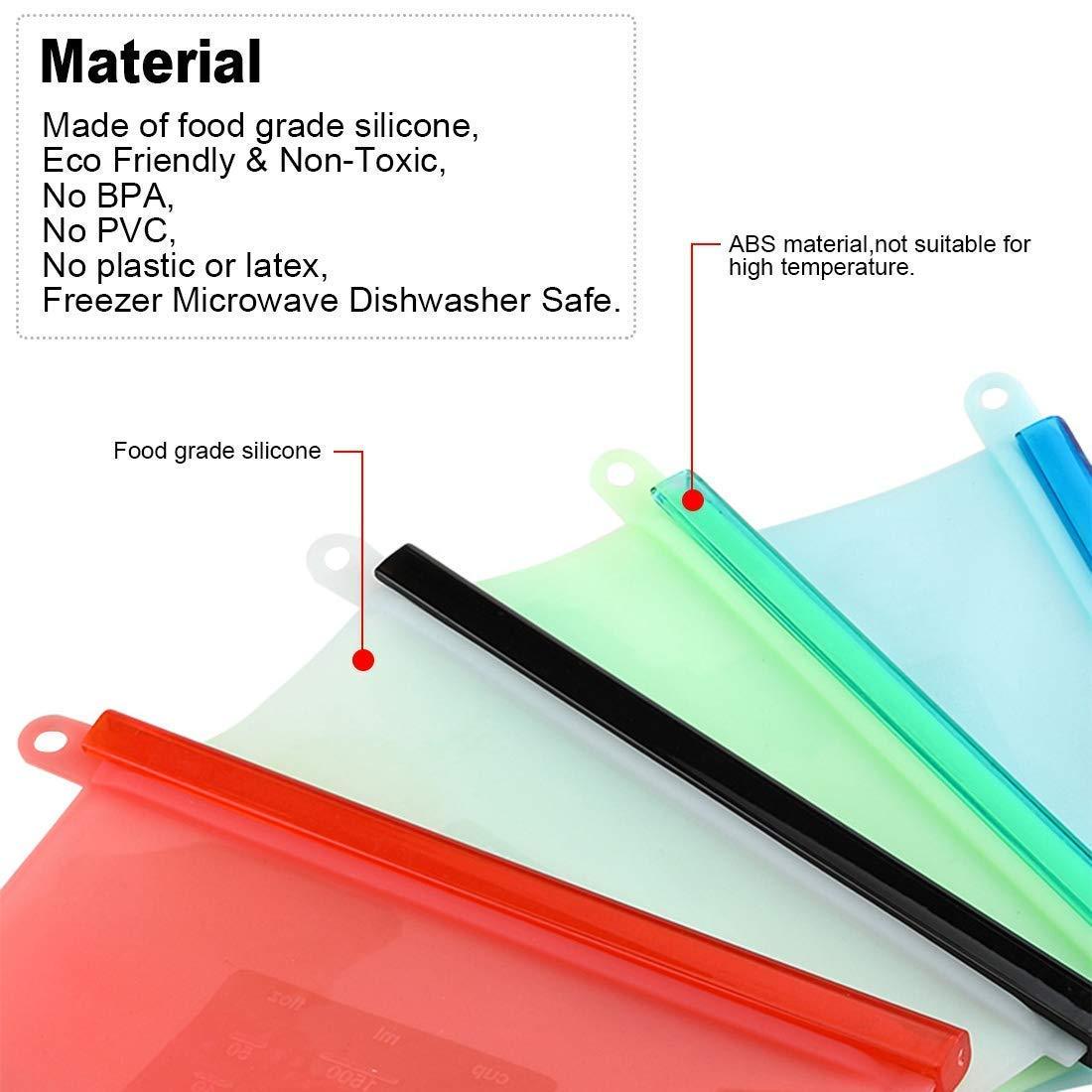 Reusable Silicone Airtight Leakproof Food Storage Bag - 1 ltr