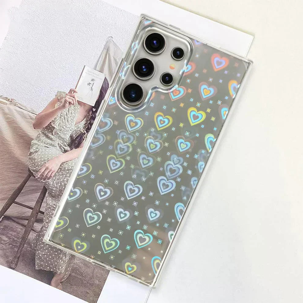 Holographic Heart Case