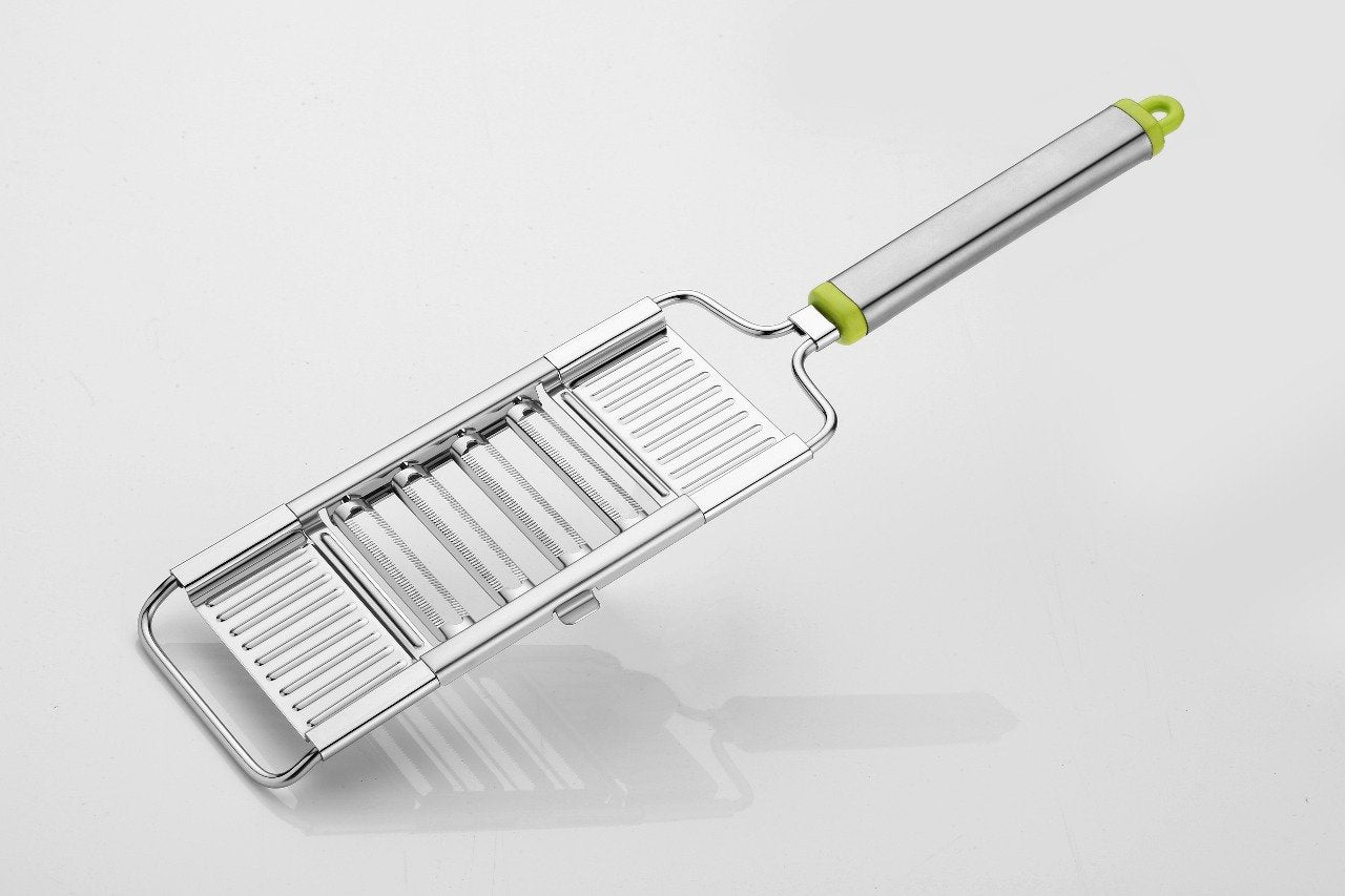 6 in 1 Stainless Steel Kitchen Chips Chopper Cutter Slicer and Grater with Handle