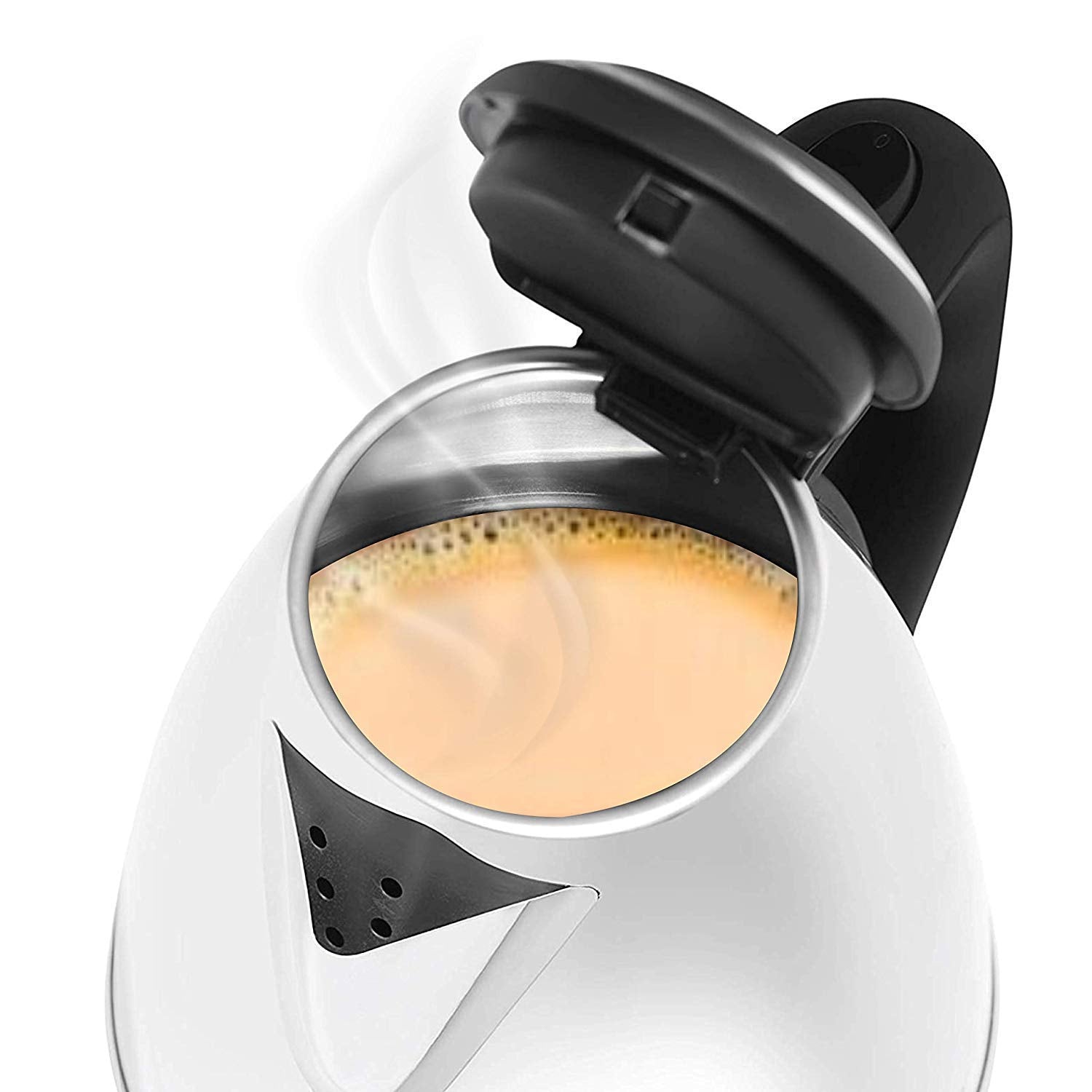 Stainless Steel Electric Kettle with Lid - 2 l