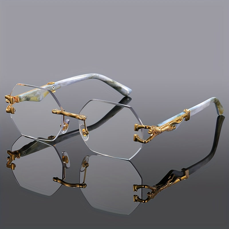 Classic Fashion Multi-Polygon Metal Glasses – Trendy Unisex Accessory