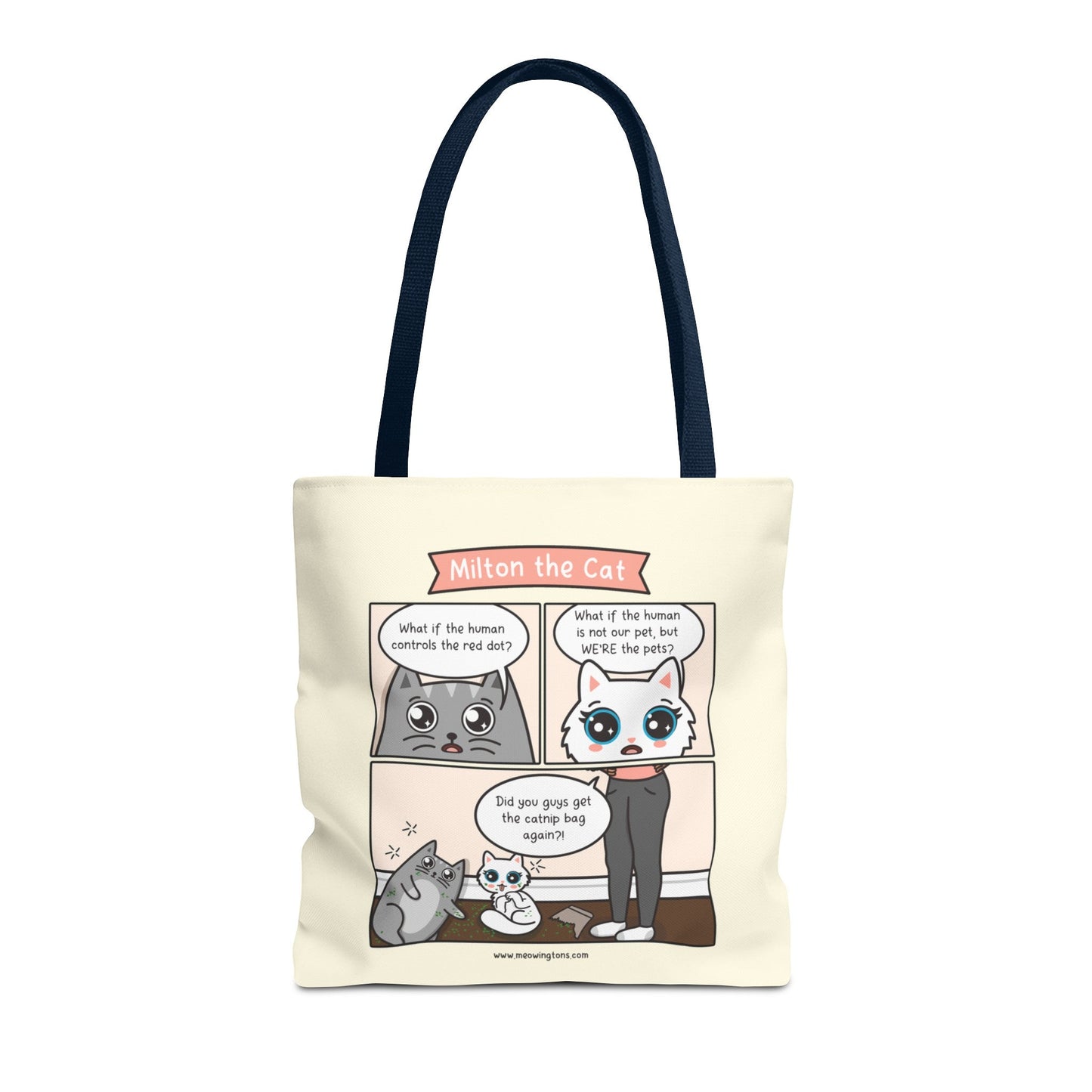Catnip Trip Comic Tote Bag