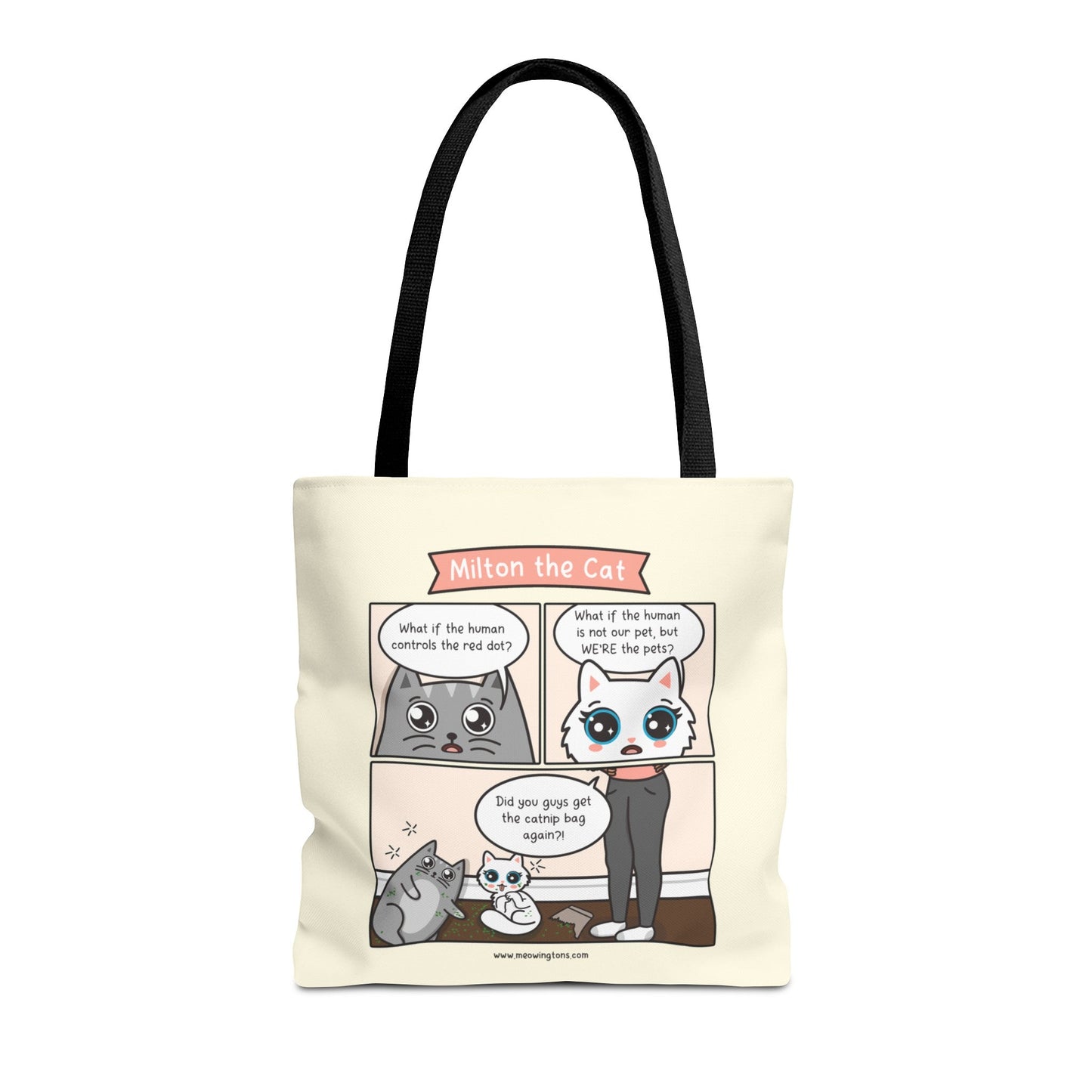Catnip Trip Comic Tote Bag