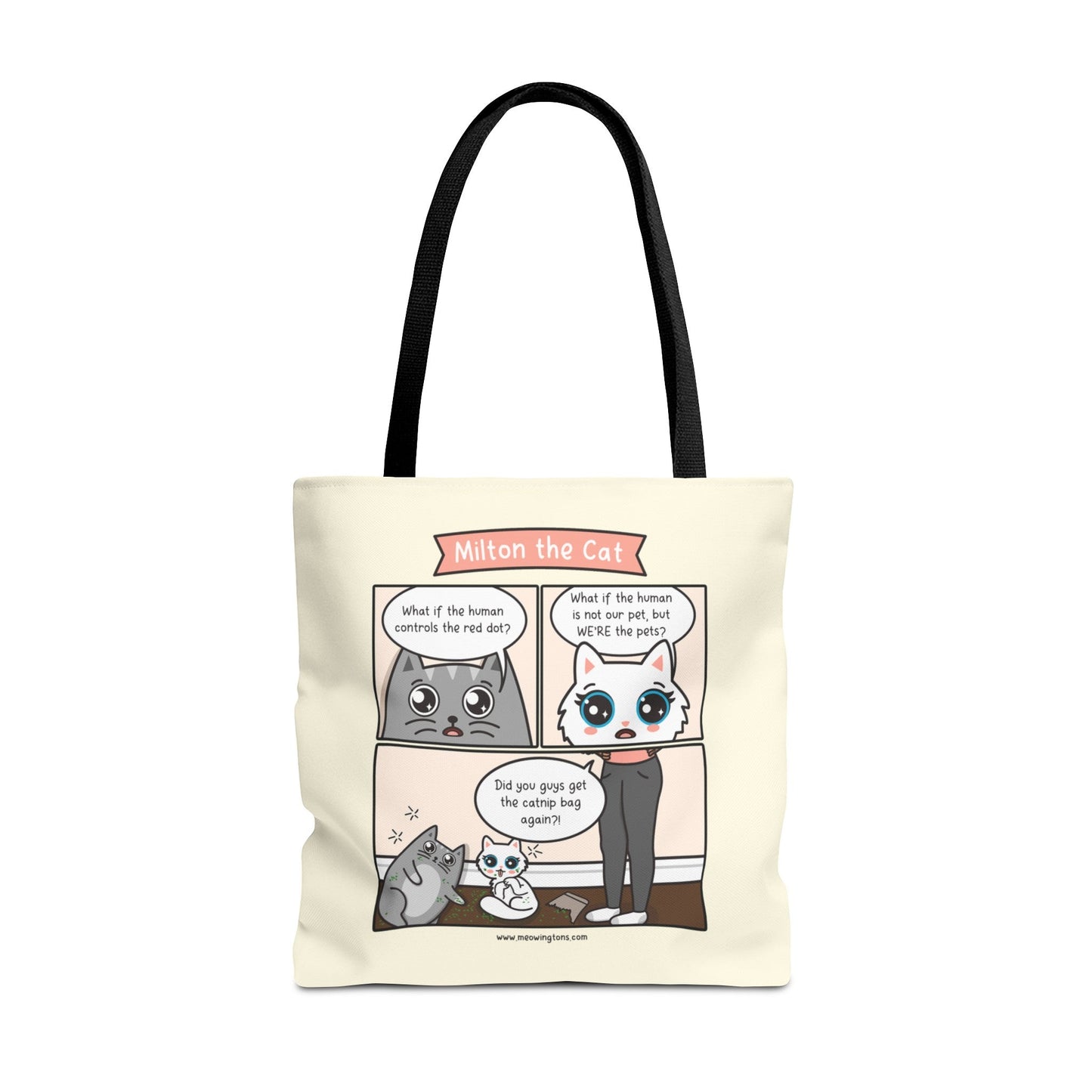 Catnip Trip Comic Tote Bag