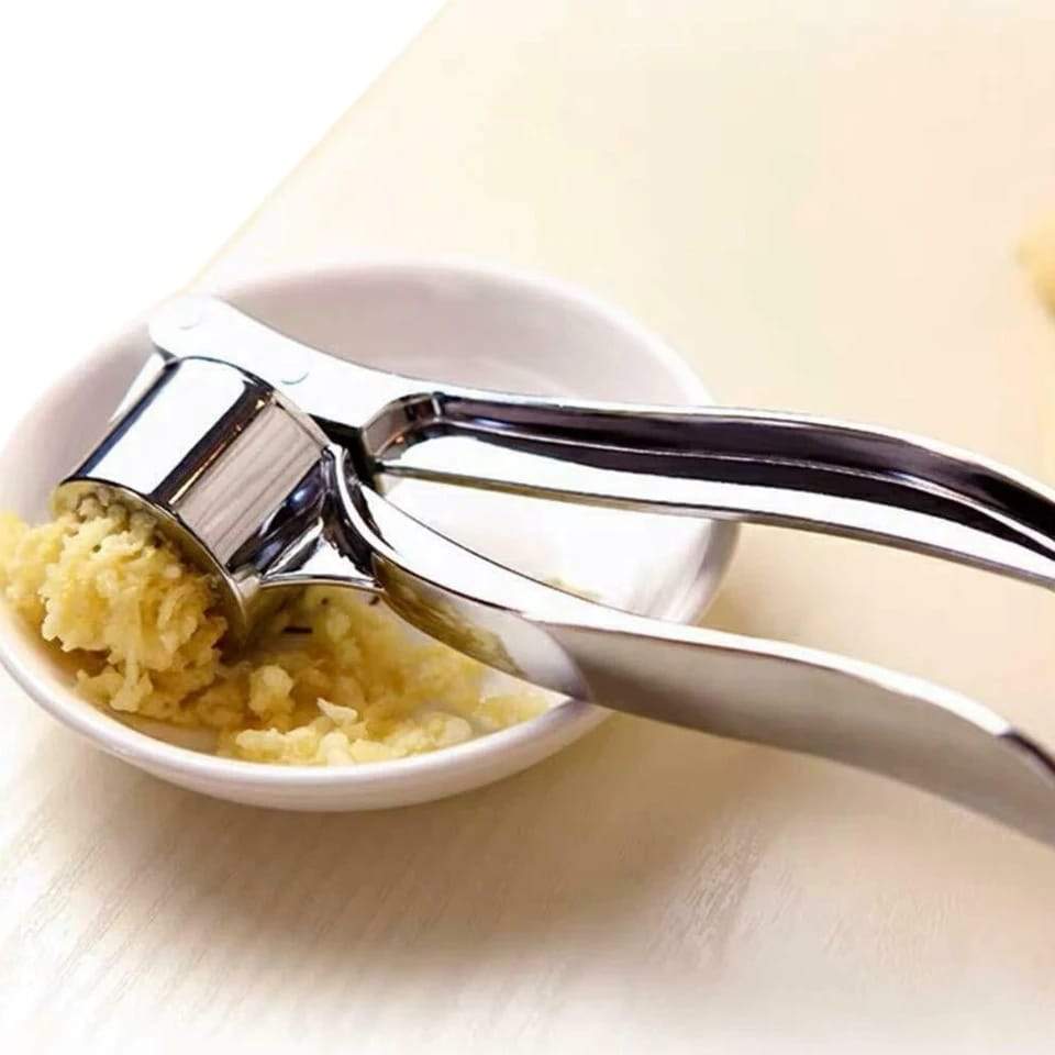 Stainless Steel Garlic Press Crusher,Crusher,Squeezer,Masher,and Lemon Juicer 