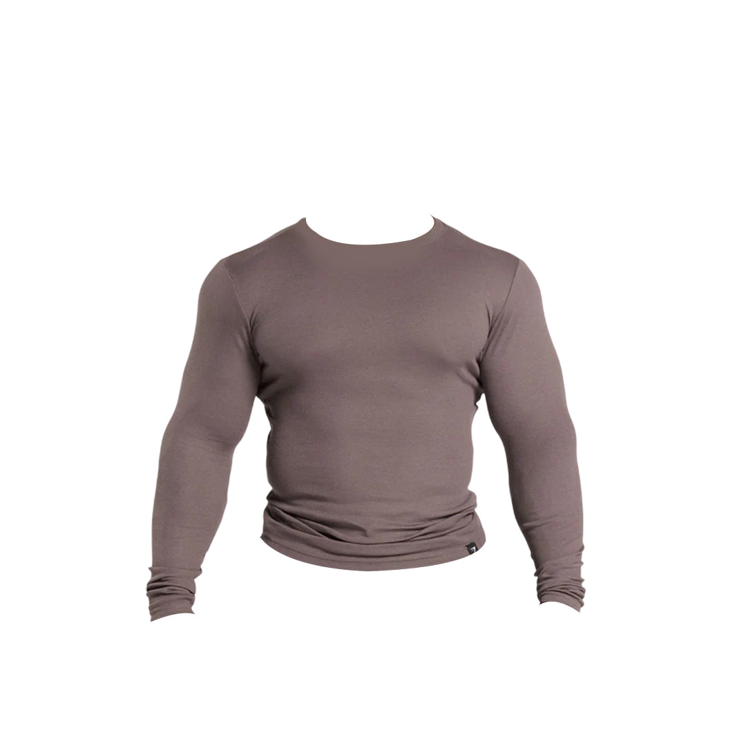 GYMSHARK MEN RIBBED LONG SLEEVE T-SHIRT