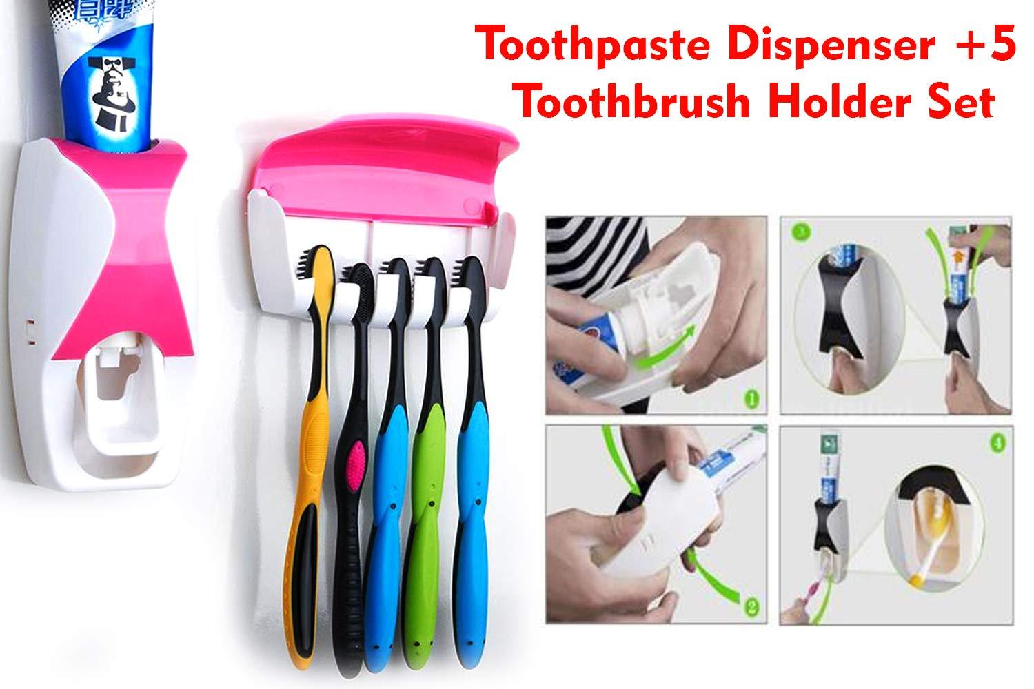 Toothpaste Dispenser & Tooth Brush with Toothbrush