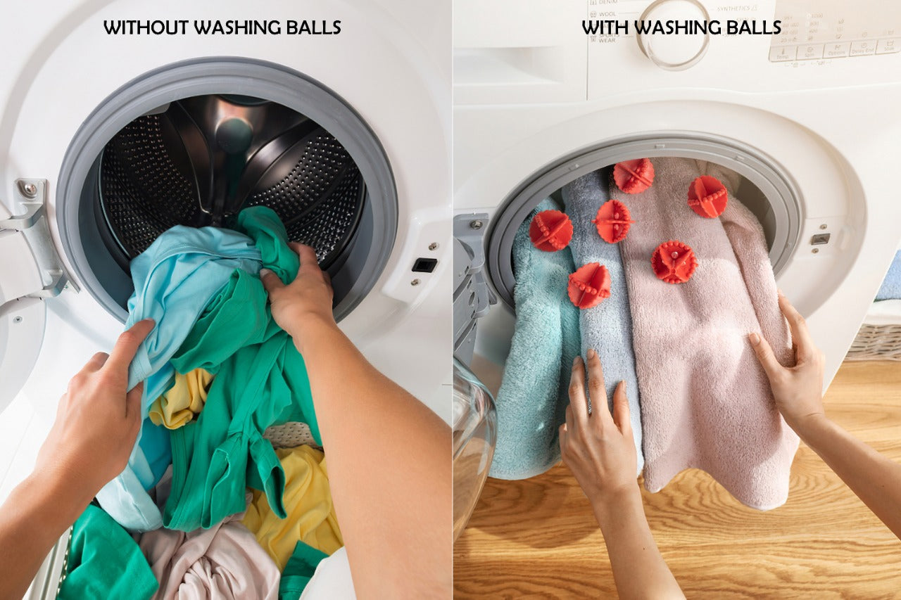 Laundry Washing Ball, Wash Without Detergent (6pcs) 